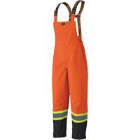 5404 Salopettes imperm&eacute;ables 300D Trilobal antid&eacute;chirure, Polyester, Petit, Noir/Orange haute visibilit&eacute; Oxymax Inc