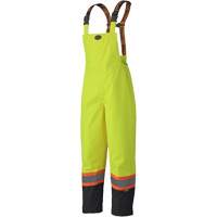 5405 Salopettes imperm&eacute;ables 300D Trilobal antid&eacute;chirure, Polyester, T-petit, Jaune lime haute visibilit&eacute; Oxymax Inc