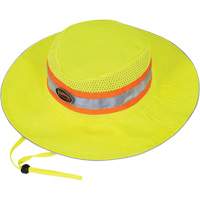 279 Chapeau de garde forestier avec sangle, Jaune lime haute visibilit&eacute;, Polyester Oxymax Inc