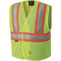6916A Flame Resistant Safety Vest, High Visibility Lime-Yellow, Medium/Small, Polyester Oxymax Inc