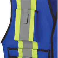 7733 FR-Tech&reg; Flame-Resistant Arc Surveyor's Vest, Small, Royal Blue, 9.7 cal/cm² Oxymax Inc