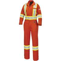 7702W Combinaison FR-Tech ignifuge/contre les arcs pour femme, Taille T-petit, Orange haute visibilit&eacute;, 10 cal/cm² Oxymax Inc