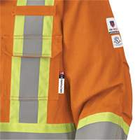 5533 Manteau de s&eacute;curit&eacute; ignifuge, Petit, Orange haute visibilit&eacute;, 58 cal/cm² Oxymax Inc