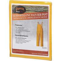 577P Storm Master&reg; Bib Pants, Small, Polyester/PVC, Yellow Oxymax Inc