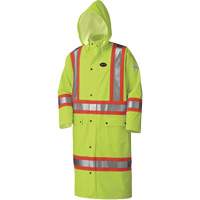 5897 Manteau long imperm&eacute;able et ignifuge, Grand, Jaune lime haute visibilit&eacute; Oxymax Inc