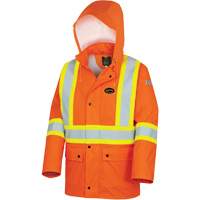 Veste de sécurité imperméable à haute visibilité ignifuge, T-petit, Orange haute visibilité SHE543 | Oxymax Inc