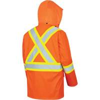 5892PKT Veste de s&eacute;curit&eacute; imperm&eacute;able &agrave; haute visibilit&eacute; ignifuge, T-petit, Orange haute visibilit&eacute; Oxymax Inc