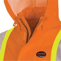 5880 Manteau de pluie ignifuge et protection contre les &eacute;clats d'arc &eacute;lectrique, T-petit, Orange haute visibilit&eacute;, 10 cal/cm² Oxymax Inc