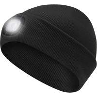 5678 Knit Toque with LED Headlight, Fleece Lining, One Size, Black Oxymax Inc