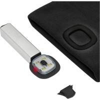 5678 Knit Toque with LED Headlight, Fleece Lining, One Size, Black Oxymax Inc