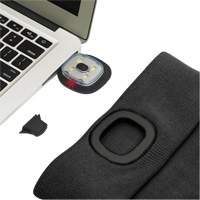 5678 Knit Toque with LED Headlight, Fleece Lining, One Size, Black Oxymax Inc