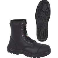 1027 Bottes de travail 8" noires, Cuir, Embout Acier, Taille 10 Oxymax Inc