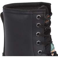 1027 Bottes de travail 8" noires, Cuir, Embout Acier, Taille 10 Oxymax Inc