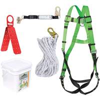 Grommeted Fall Protection Kit, Roofer's Kit SHE933 | Oxymax Inc