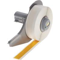 All-Weather Permanent Adhesive Label Tape, Vinyl, Yellow, 0.5" Width Oxymax Inc