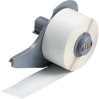 All-Weather Permanent Adhesive Label Tape, Vinyl, White, 1" Width Oxymax Inc