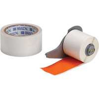 ToughStripe&reg; Ultra-Aggressive Adhesive Multi-Purpose Label Tape with Overlaminate, Polyester, Orange, 2" Width Oxymax Inc