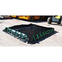 Ultra-Containment Berm&reg;, 179 US gal. Capacity, 4' W x 6' L x 12" H, Stake Wall Oxymax Inc