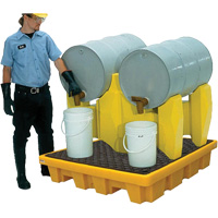 Ultra-Drum Rack 2-Drum Containment System without Drain, 53" L x 53" W x 44.8" H, 1500 US gal. Capacity Oxymax Inc
