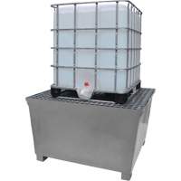 Steel Ultra-IBC Spill Pallet&reg;, 370 US gal. Spill Capacity, 57.6" x 34.7" x 56.9" Oxymax Inc