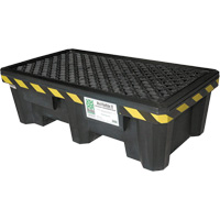 Ultra-Spill Pallet mod&egrave;le &eacute;conomique, 2 barils, Capacit&eacute; de d&eacute;versement 66 gal. US, 53" x 29" x 16,5" Oxymax Inc