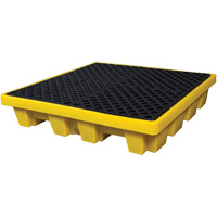 4-Drum Nestable Ultra-Spill Pallet&reg;, 66 US gal. Spill Capacity, 51" x 51" x 10" Oxymax Inc