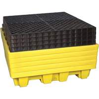 4-Drum Nestable Ultra-Spill Pallet&reg;, 66 US gal. Spill Capacity, 51" x 51" x 10" Oxymax Inc