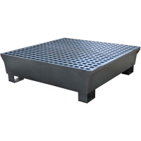 4-Drum Steel Ultra-Spill Pallet&reg;, 68 US gal. Spill Capacity, 49.1" x 47.1" x 10.9" Oxymax Inc