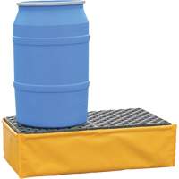 2-Drum Flexible Ultra-Spill Pallet&reg;, 66 US gal. Spill Capacity, 48" x 24" x 14" Oxymax Inc