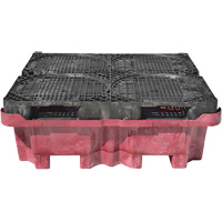 4-Drum Ultra-Spill King&reg; Drum Spill Pallet, 85 US gal. Spill Capacity, 51" x 51" x 17.5" Oxymax Inc