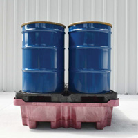 4-Drum Ultra-Spill King&reg; Drum Spill Pallet, 85 US gal. Spill Capacity, 51" x 51" x 17.5" Oxymax Inc