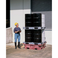 4-Drum Ultra-Spill King&reg; Flat Deck Spill Pallet, 85 US gal. Spill Capacity, 51" x 51" x 17.5" Oxymax Inc