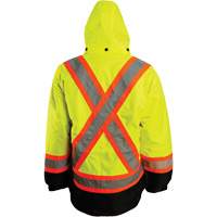 7-in-1 Jacket, Polyester, High Visibility Orange, Small SHF964 | Oxymax Inc