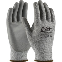 Gants r&eacute;sistants aux coupures G-Tek en tricot sans couture, Taille T-petit, Calibre 13, Rev&ecirc;tement Polyur&eacute;thane, Enveloppe en PolyKor, ASTM ANSI niveau A2/EN 388 niveau B Oxymax Inc