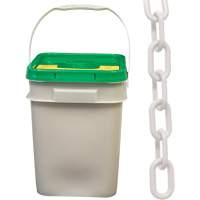 Chaîne de s&eacute;curit&eacute; en plastique robuste, Blanc Oxymax Inc