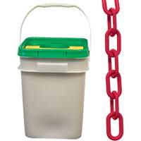 Chaîne de s&eacute;curit&eacute; en plastique robuste, Rouge Oxymax Inc