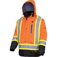 5407 Waterproof Insulated Heated Safety Jacket, Men's, Small, High-Visibility Orange Oxymax Inc