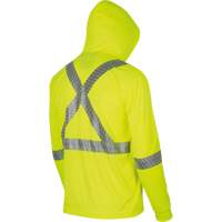 6965 Bird's-Eye Safety Hoodie, Small, High Visibility Lime-Yellow Oxymax Inc