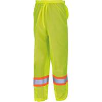 5670 Traffic Safety Pants, Polyester, 2X-Small/X-Small, High Visibility Lime-Yellow Oxymax Inc
