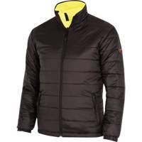 5771 Waterproof Reversible Safety Jacket, Polyester/Polyurethane, High Visibility Lime-Yellow, Small Oxymax Inc
