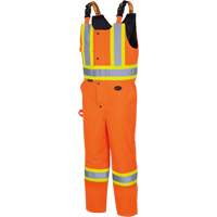 Combinaisons de sécurité matelassée imperméable, Polyester, Petit, Orange haute visibilité SHH912 | Oxymax Inc