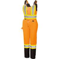 5040BBW Combinaison de s&eacute;curit&eacute; imperm&eacute;able haute visibilit&eacute; pour femmes, Polyester, T-petit, Noir/Orange haute visibilit&eacute; Oxymax Inc