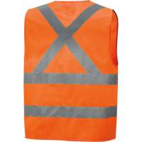 Veste de sécurité haute visibilité en tricot chaîne, Orange haute visibilité, Petit, Polyester, CSA Z96 classe 2 - niveau 2 SHI011 | Oxymax Inc