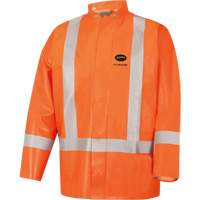5990J Manteau de s&eacute;curit&eacute; imperm&eacute;able tr&egrave;s robuste ignifuge et r&eacute;sistant aux arcs &eacute;lectriques, Petit, Orange haute visibilit&eacute;, 11 cal/cm² Oxymax Inc