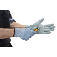 Eco-Friendly Stretch Cut-Resistant Gloves, Size 7, 13 Gauge, Polyurethane Coated, HPPE/RPET Shell, ASTM ANSI Level A2 Oxymax Inc