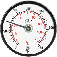 Thermomètre de surface magnétique, Sans contact, Analogique, 0-250°F (-20-120°C) SHI600 | Oxymax Inc