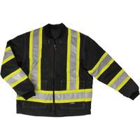 Manteau de s&eacute;curit&eacute; 4-en-1 en tissu ind&eacute;chirable, Polyester, Noir, T-petit Oxymax Inc