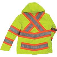 Manteau de s&eacute;curit&eacute; isolant et extensible pour femmes, Polyester, Jaune lime haute visibilit&eacute;, T-petit Oxymax Inc