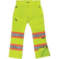 Womens Insulated Flex Safety Pant, Polyester, X-Small, High Visibility Lime-Yellow Oxymax Inc