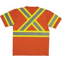 Chemise de s&eacute;curit&eacute; &agrave; manches courtes, Coton, T-petit, Orange haute visibilit&eacute; Oxymax Inc